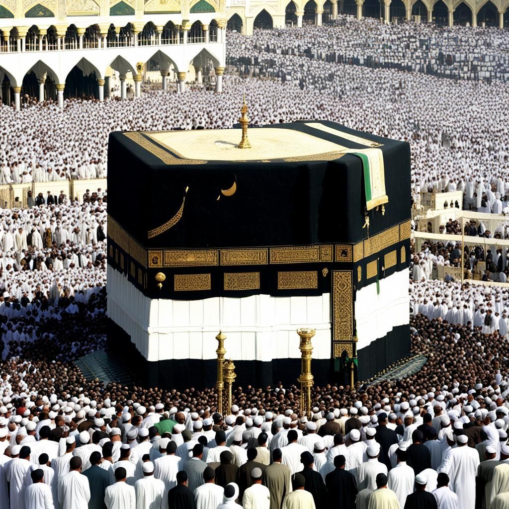 Mecca Pilgrimage: A Fantastical Matte Painting