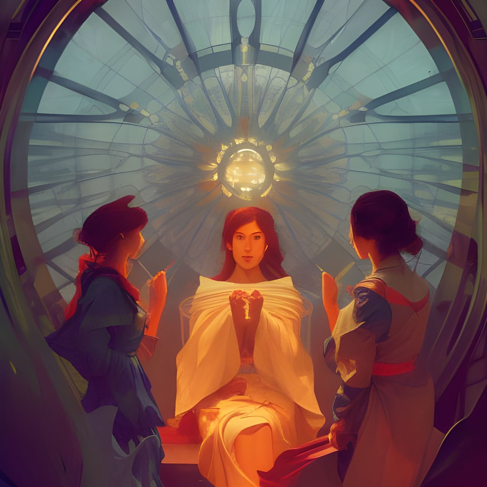 A Cappella Choir in Art Nouveau Style