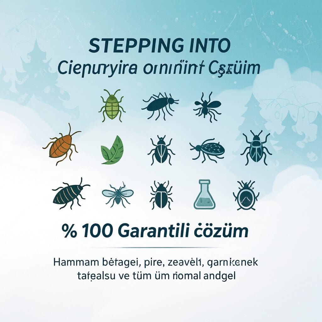 Pest Control Icons in Modern Advertising Style