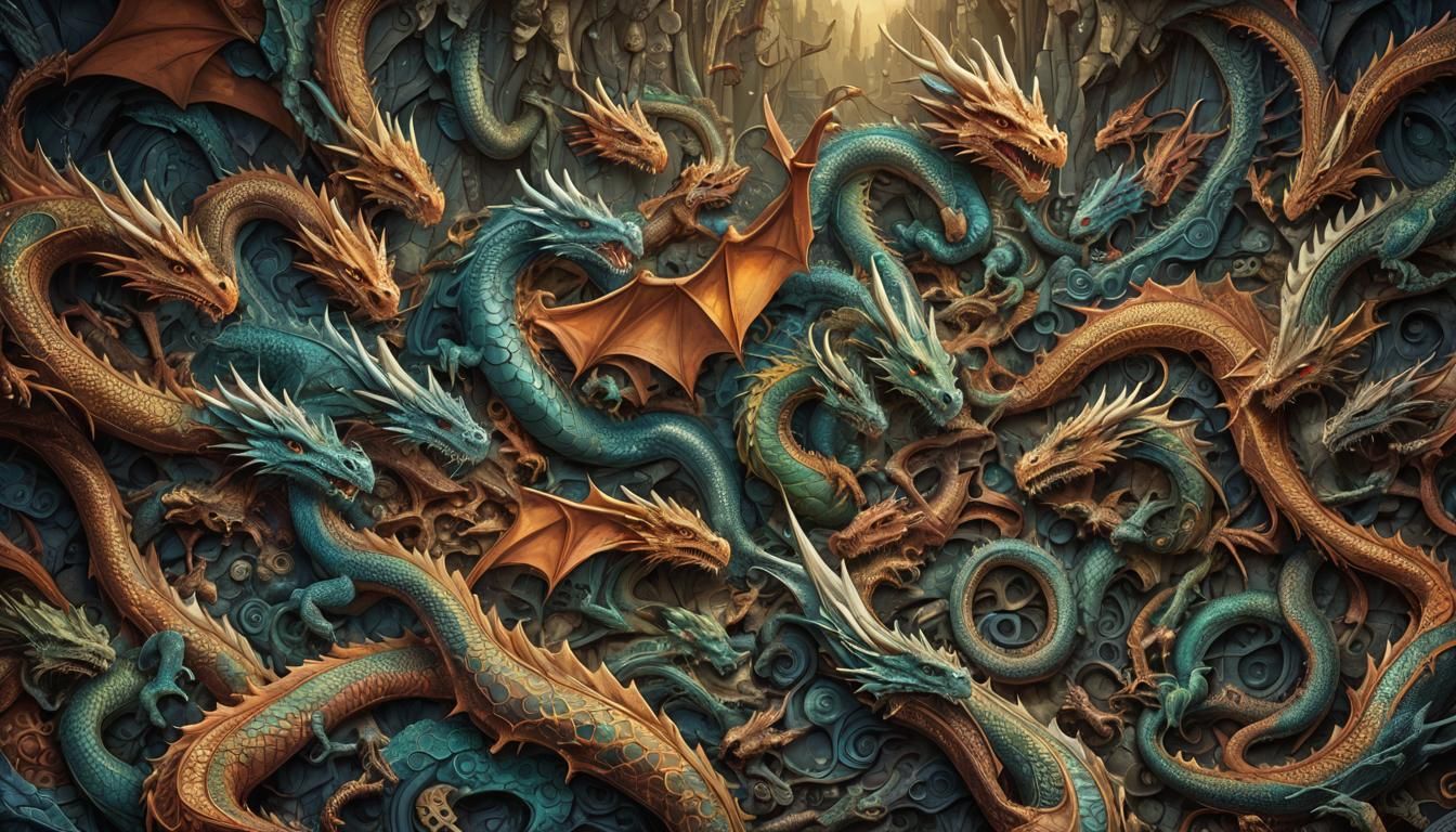 Cinematic Dragon Lair with Baby Dragons