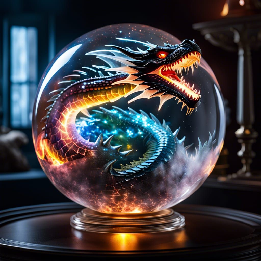 Electrically Charged Ice Dragon in Cosmic Sphere