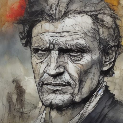 Chiaroscuro Achilles in Dramatic Light