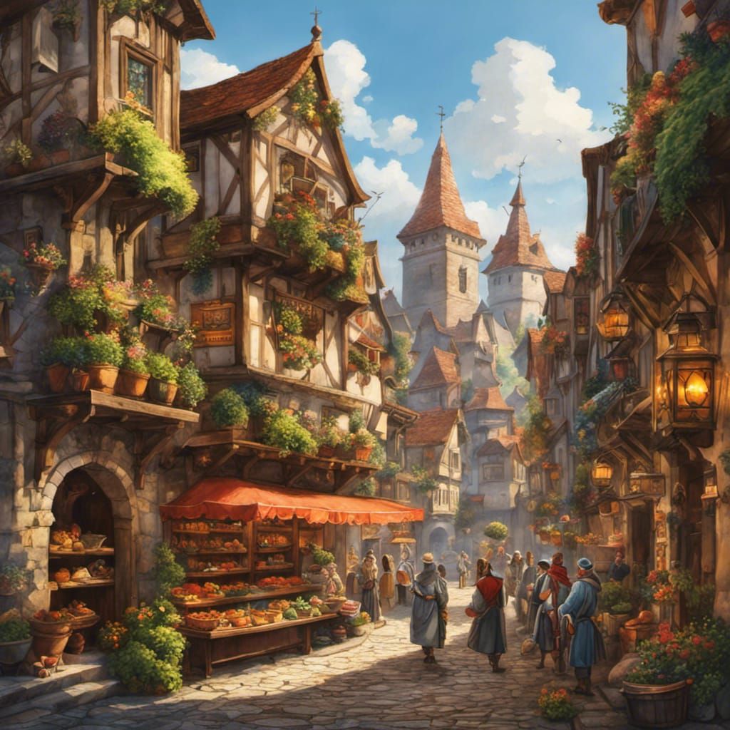 Small medieval village somewhere in Germany...