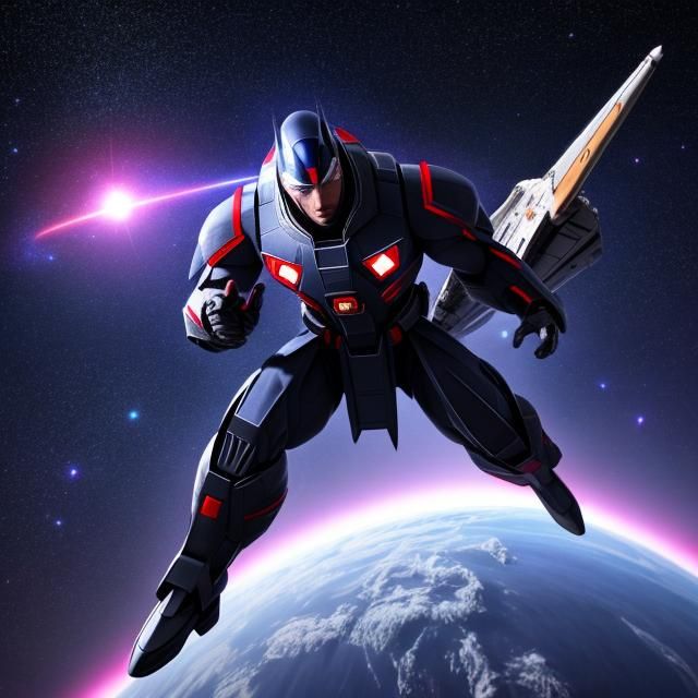 Magneto Crushing Space Shuttle in Earth Orbit