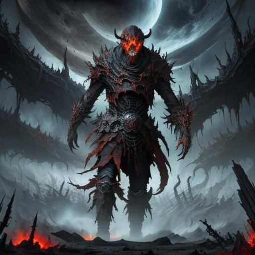 Master Villain Octomus Amidst Ravaged Earth