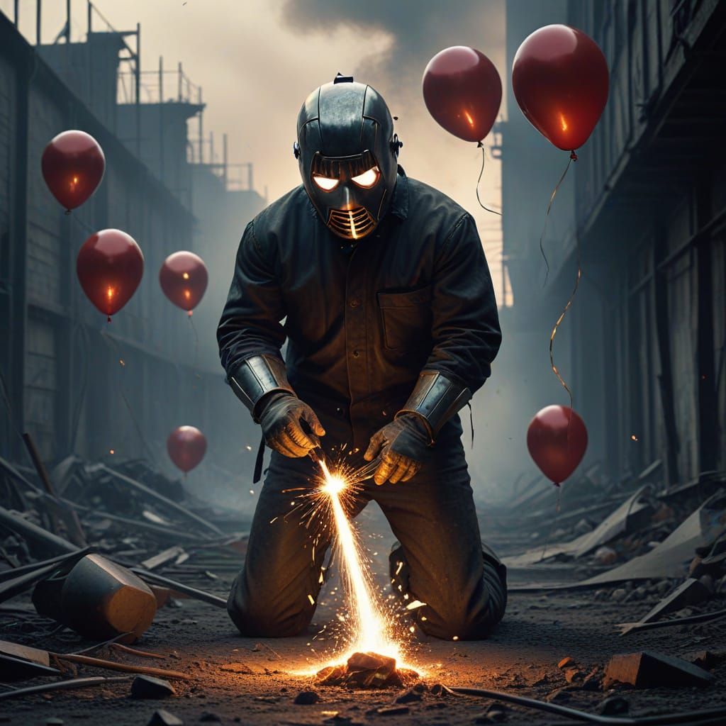 Sinister Welder Creates Menacing Metal Balloons