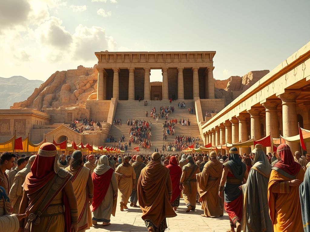 Persepolis Market: Ancient Persian Splendor in Digital Art