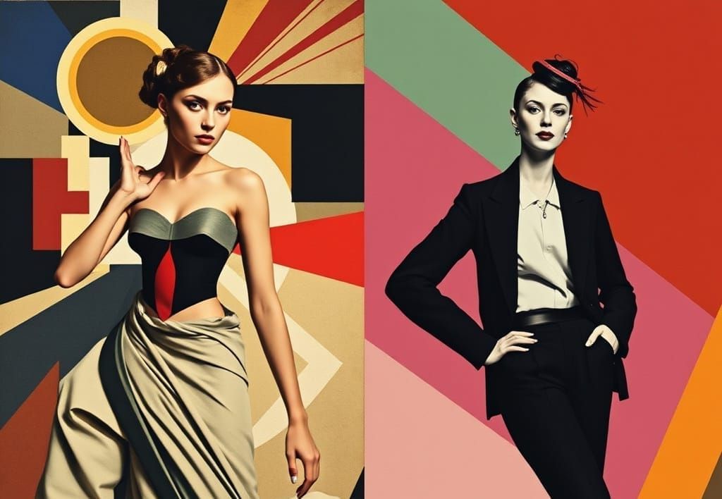 Constructivist Portraits Inspired by Moholy-Nagy and Rodchen...