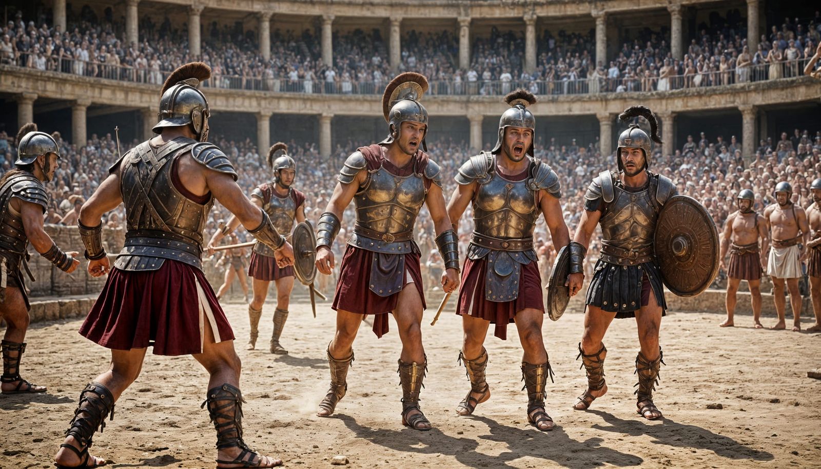Ancient Roman Arena: Gladiators in Epic Combat