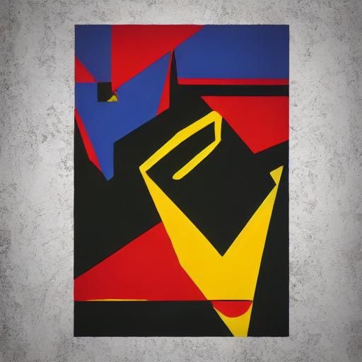 Macabre Pop Art in Geometric Bauhaus Style