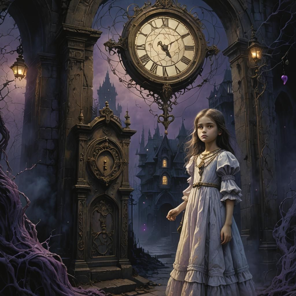 Eerie Haunted House Scene in Beksiński Style