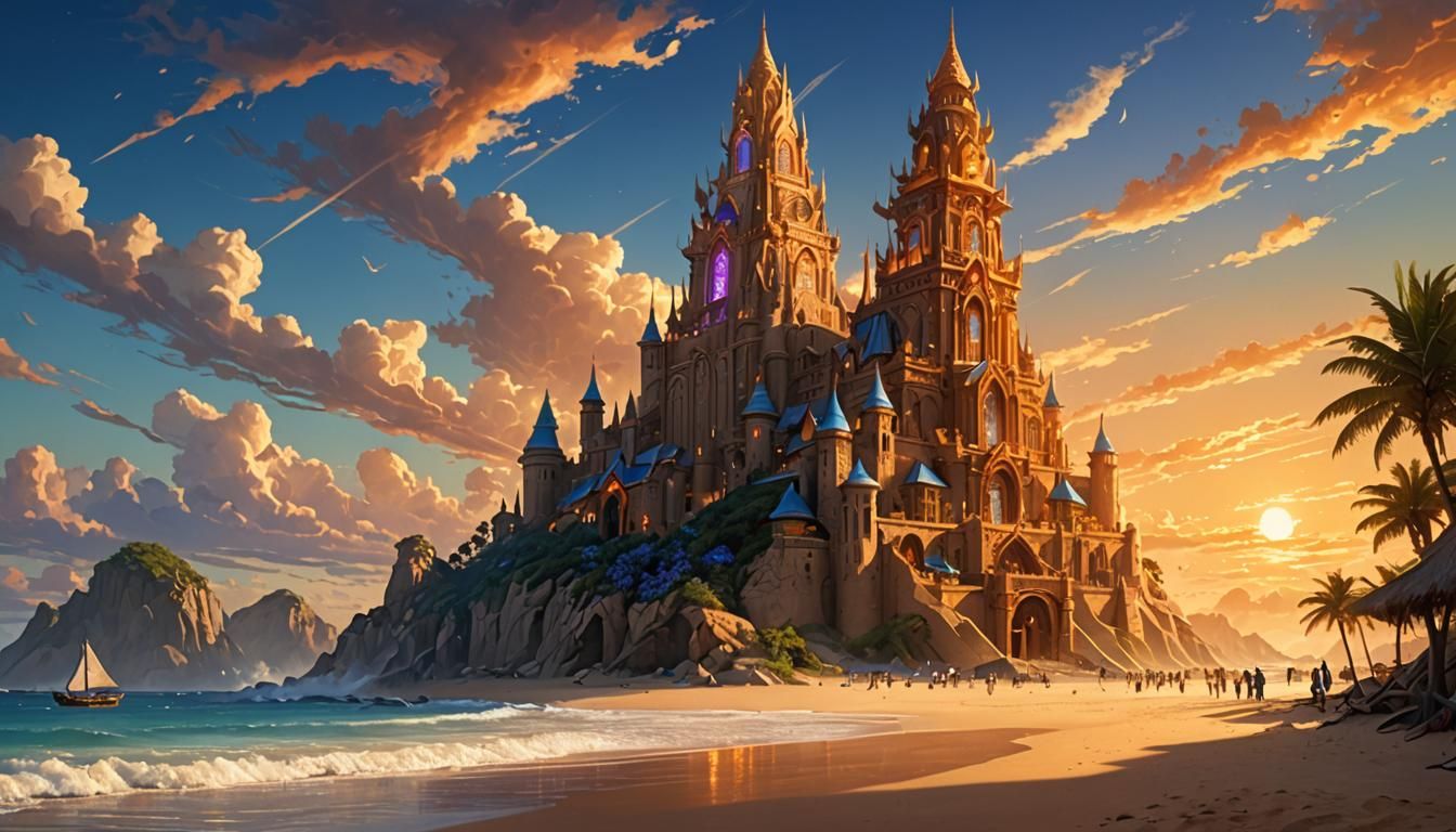 Majestic Sand Mage Tower Concept Art