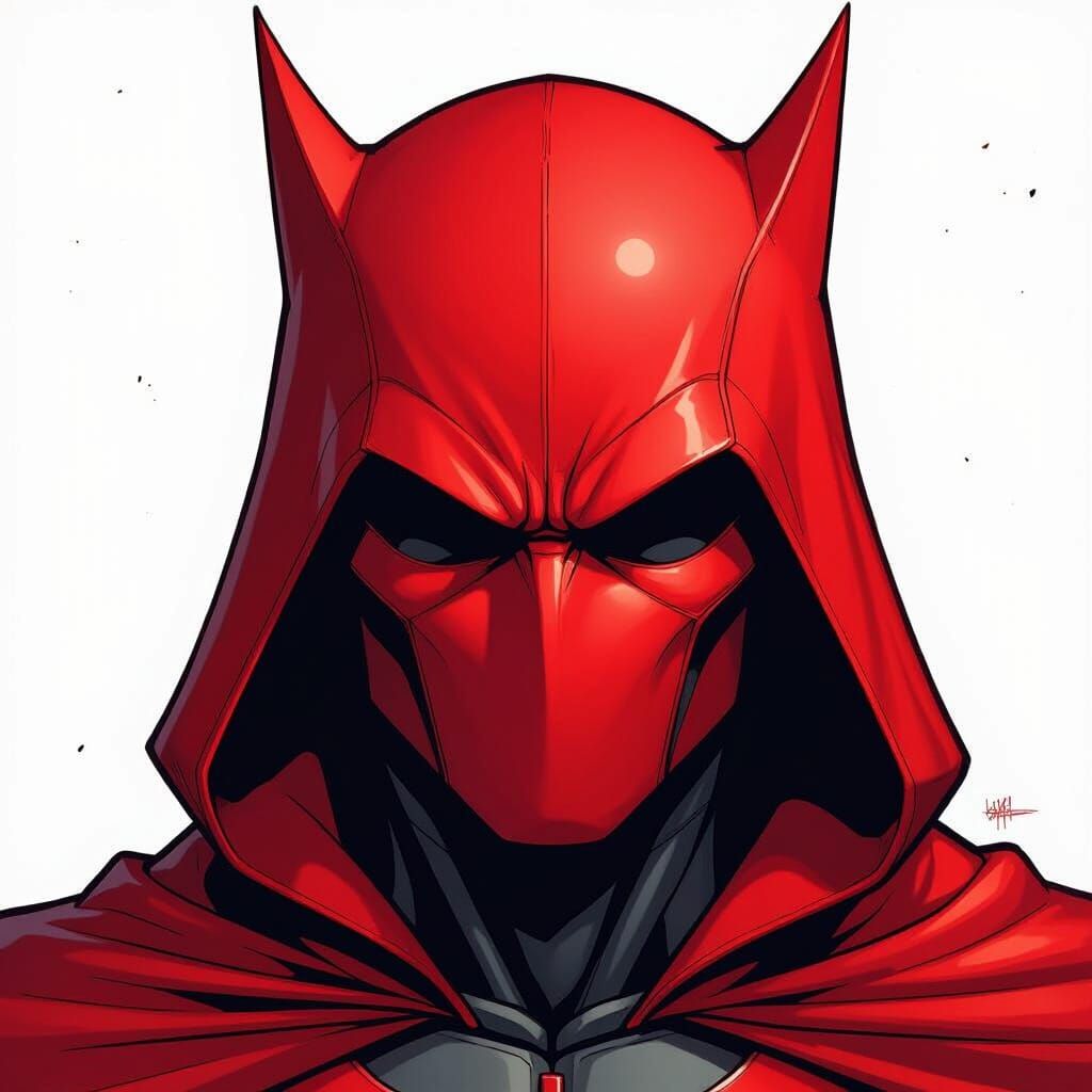 DC Comic Red Hood Helmet with Battle Scars