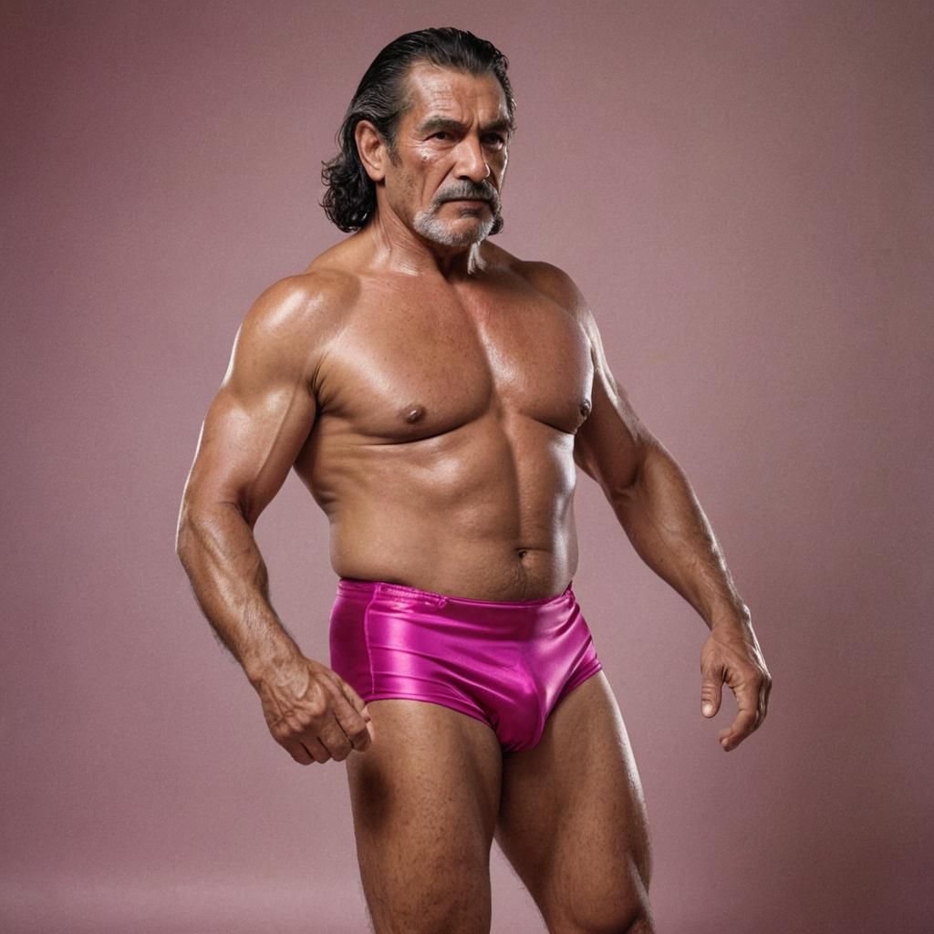 Costa Rican Wrestler Portrait in Photorealistic Style