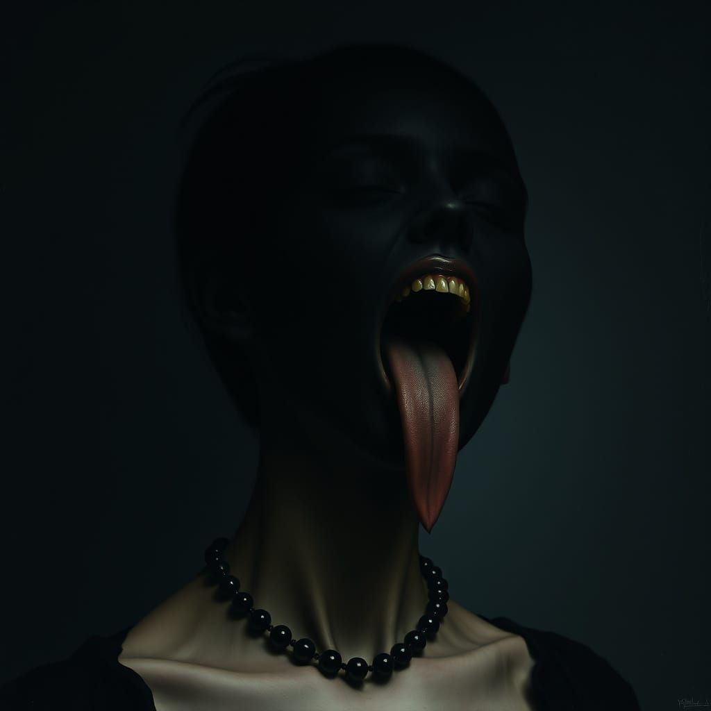 Gothic Silhouette in Dark Onyx