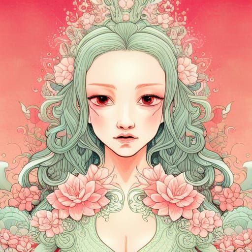 Floral woman 3