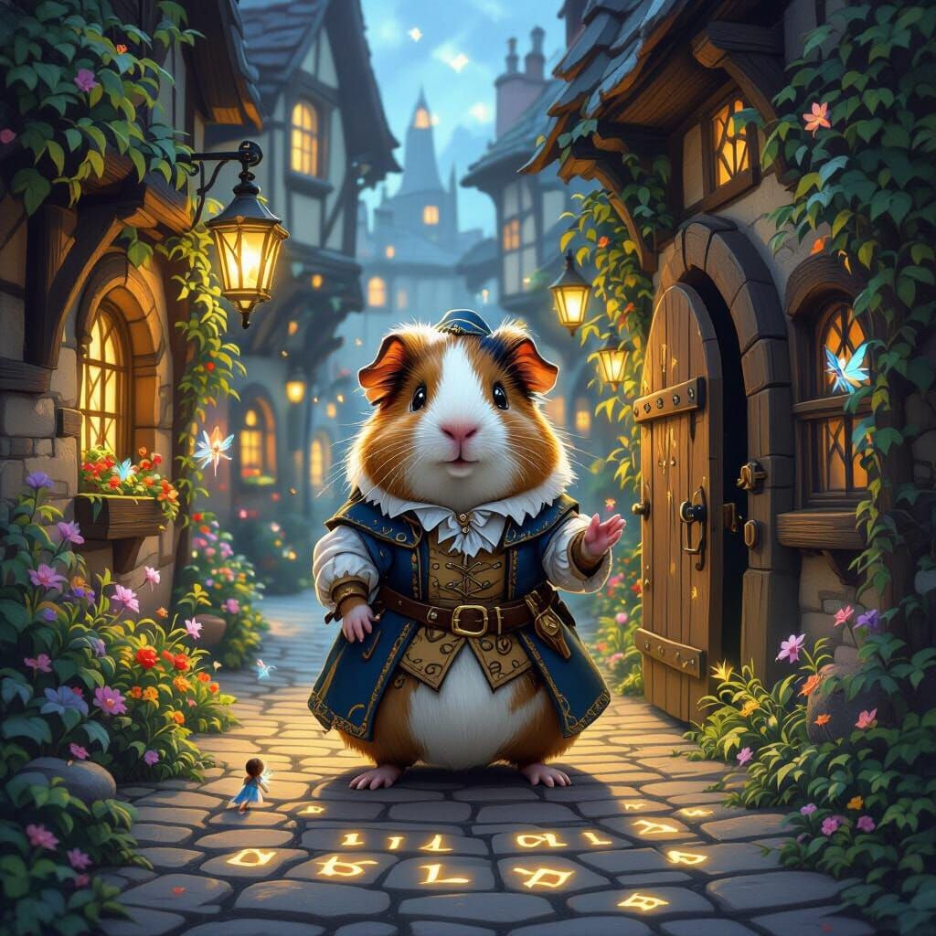 Guinea Pig Innkeeper in Enchanted Tavern