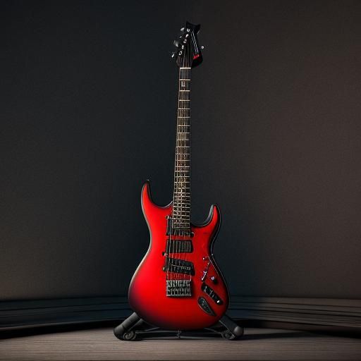 Eddie Van Halen Guitar Art in Detailed Matte Painting