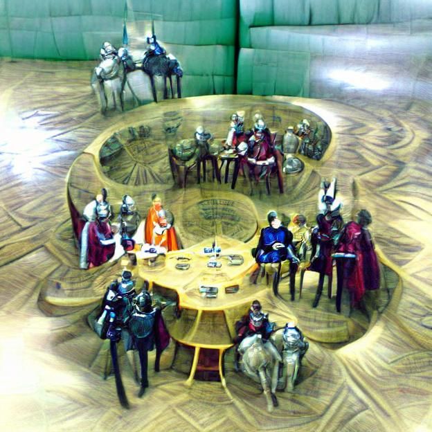 The Round Table of Camelot: A Knightly Gathering