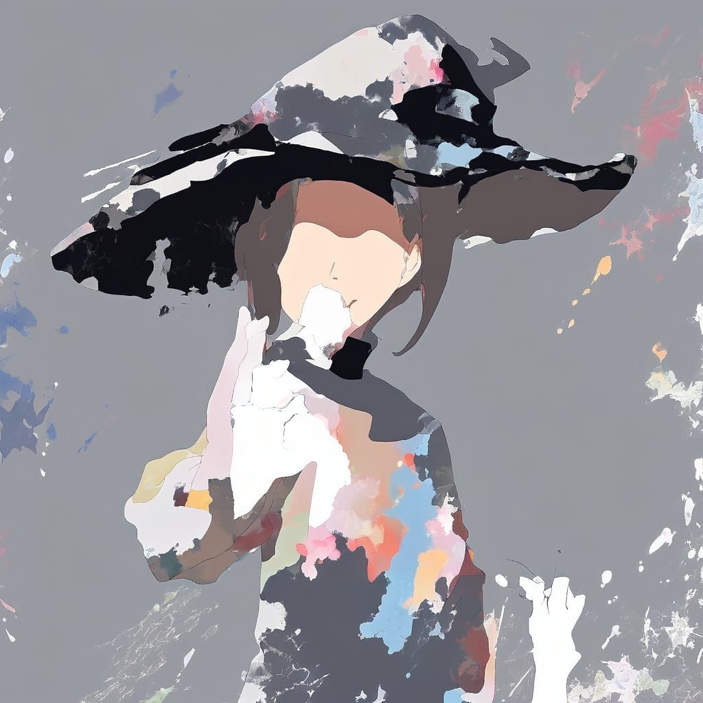 Abstract Couture Silhouette in Chalk-Mineral Palette