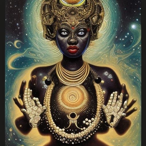 Kali: Cosmic Goddess Dancing in the Universe