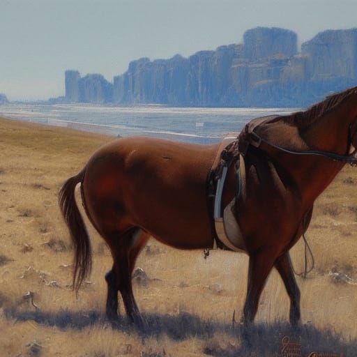 Abstract Oil Painting by James Gurney Style