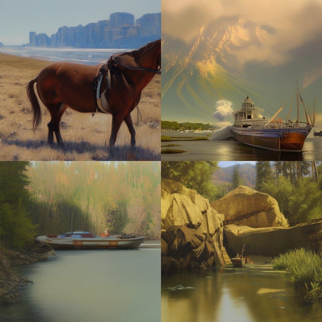 Oil Painting in the Style of James Gurney