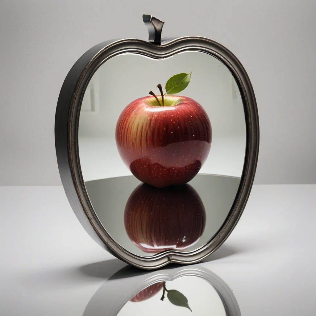 An Apple and Its Reflection