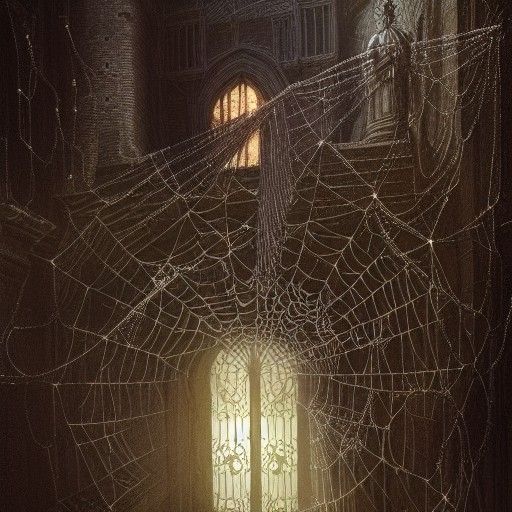 Spiderweb on Castle Door
