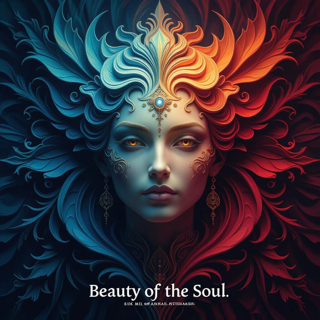 Symbolic Matte Painting of the Soul's Beauty