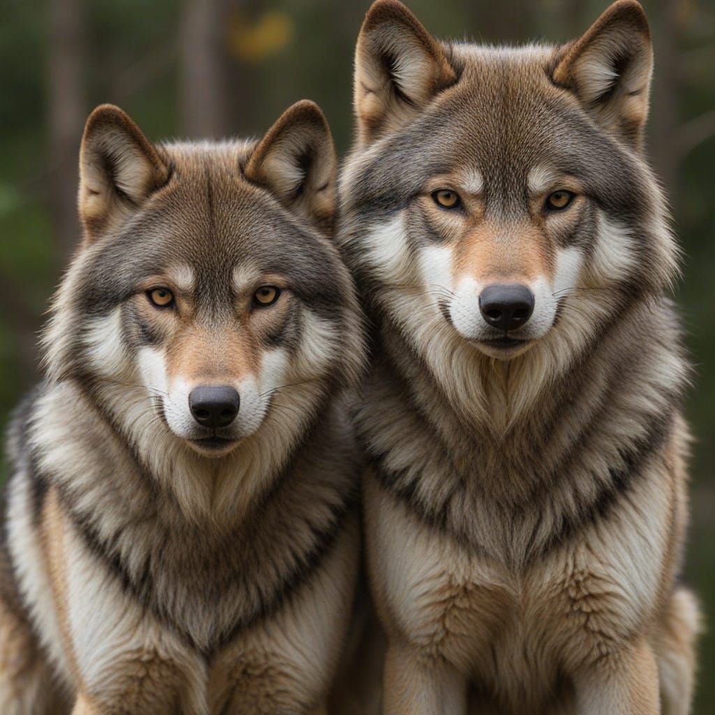 Wild Canines Roam Free in the Wilderness