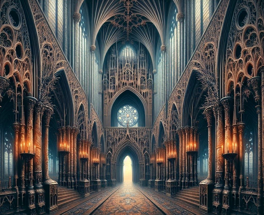 Intricate Gothic Architecture with Echoing Bells