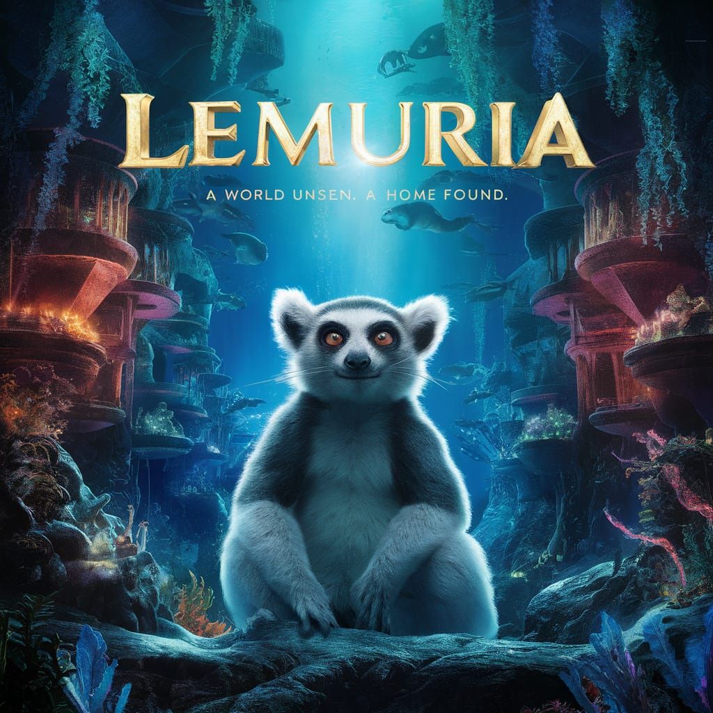 Lemuria: Captivating Movie Poster of Underwater City