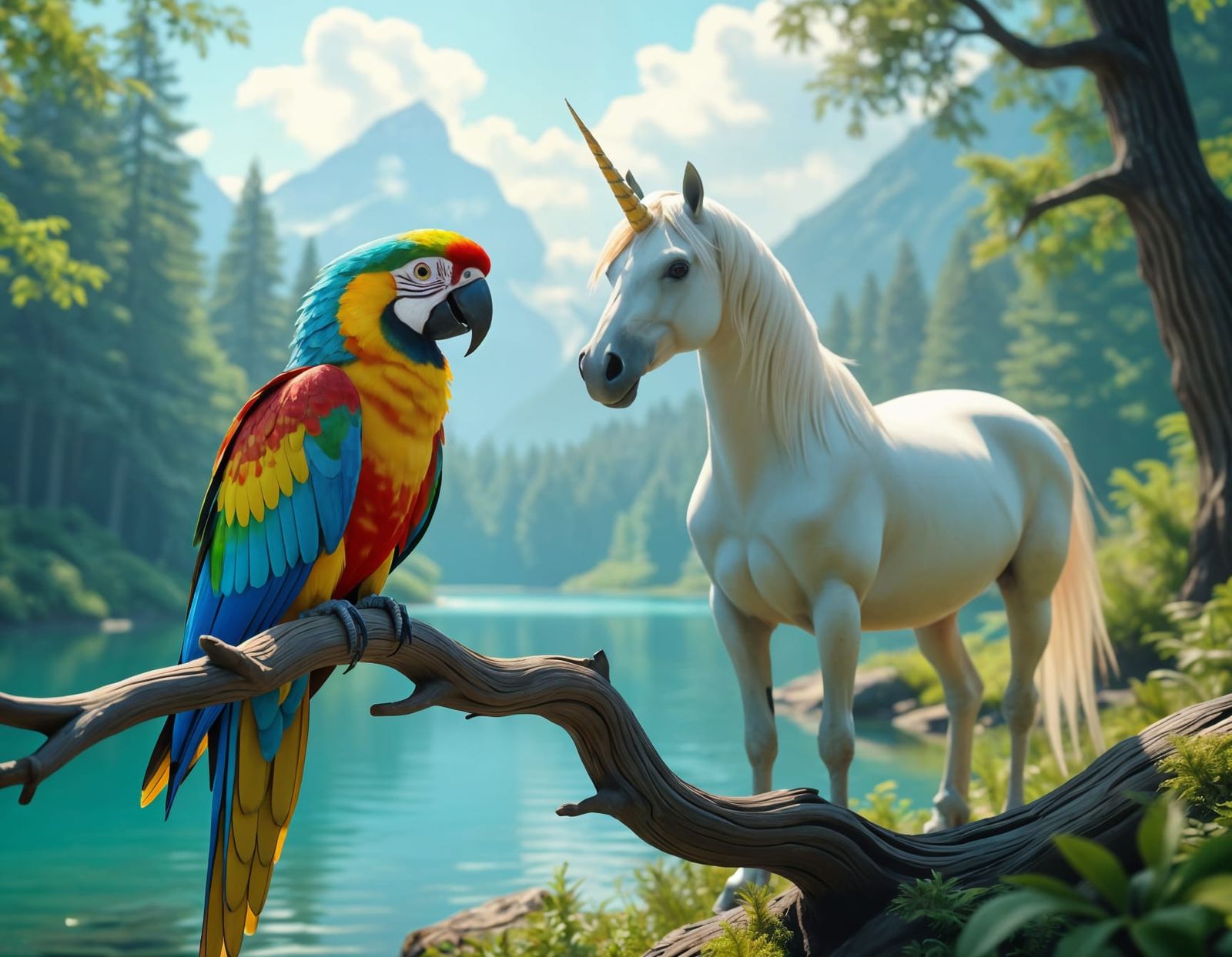 The parrot and the parrotcorn