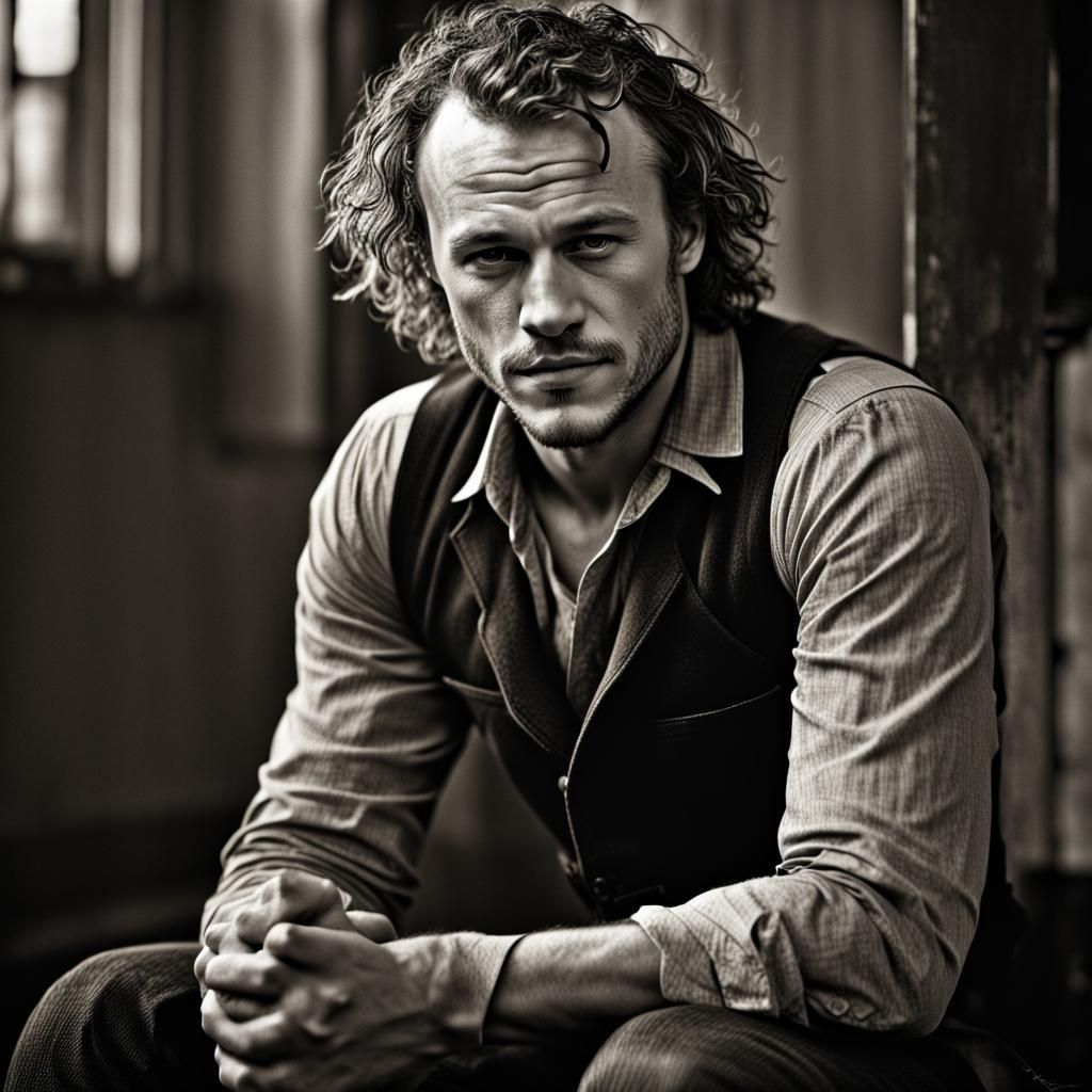 Hyperrealistic Portrait of Heath Ledger