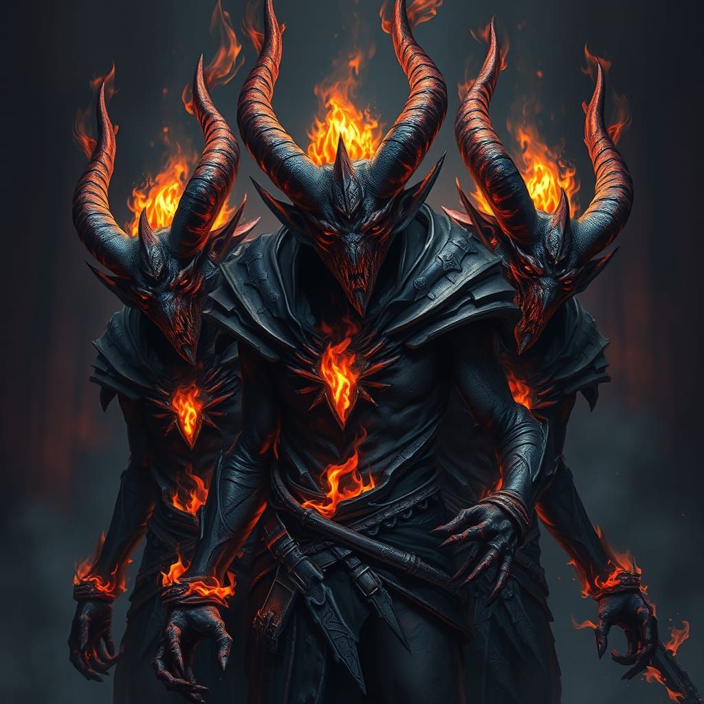 Demons in Flames: Fantasy Concept Art