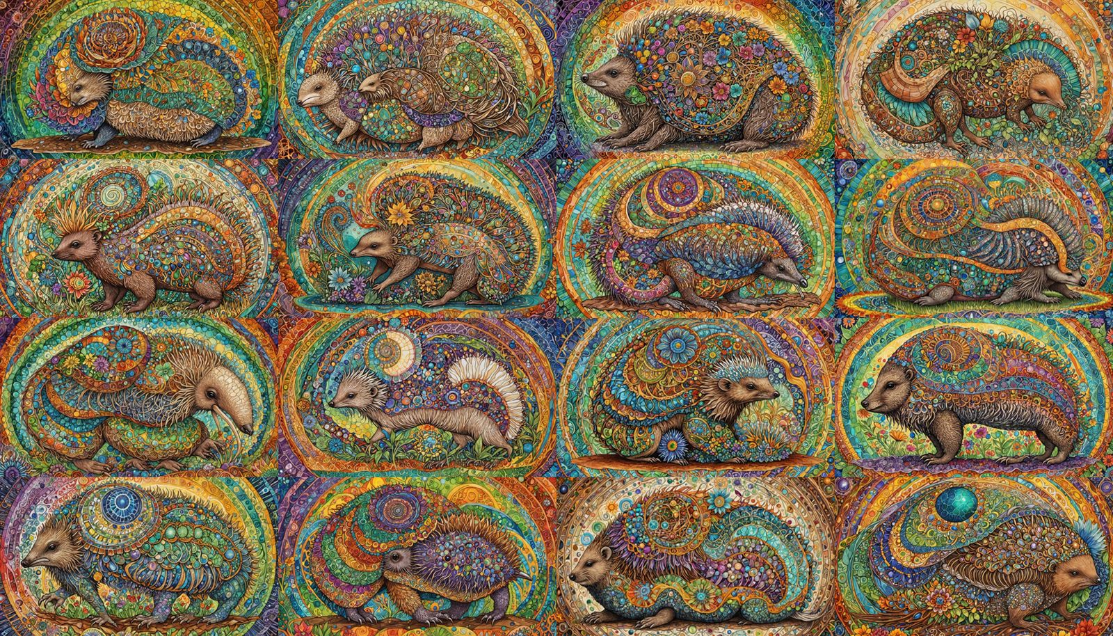 Echidna Touring Wonders in Abstract Art