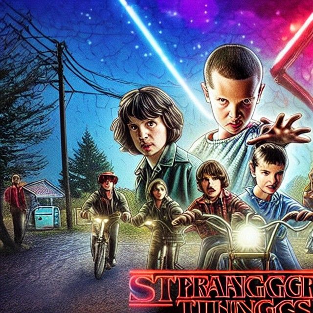 AI Generated Image of Stranger Things