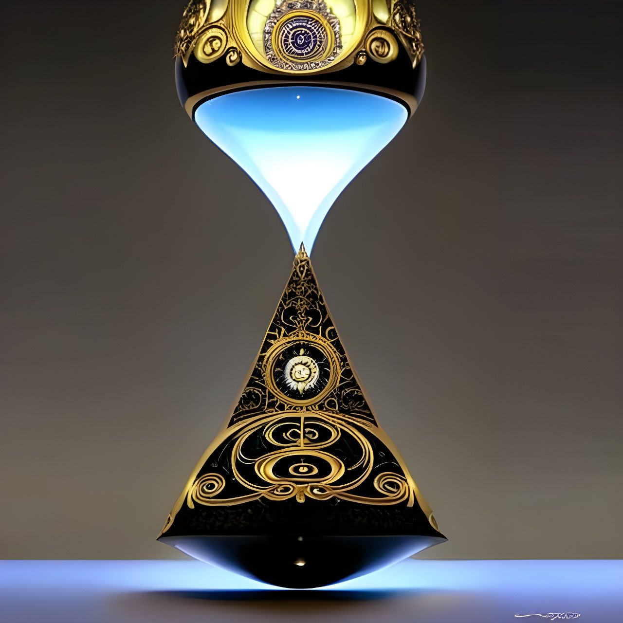 Arcane Hourglass: A Surreal Medieval Prophecy