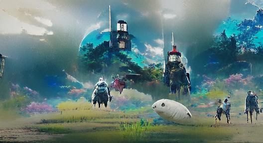 Destiny 2 Guardian in Studio Ghibli Style