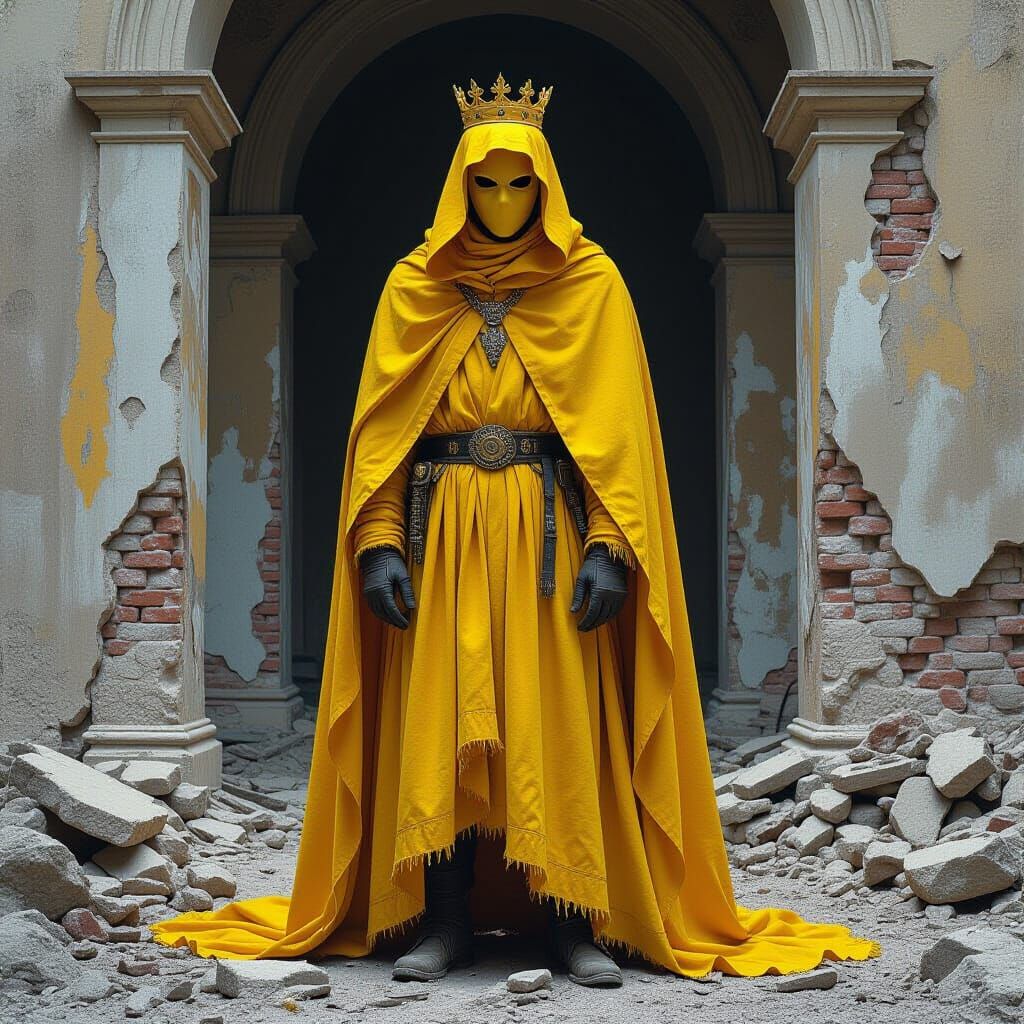 Decaying King in Yellow: Dark Realism in Ruins