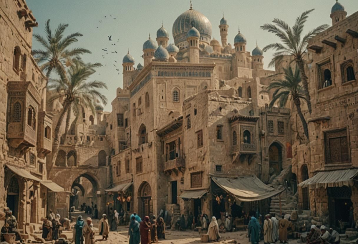 Ancient Arabic City: Peasant's Cinematic View