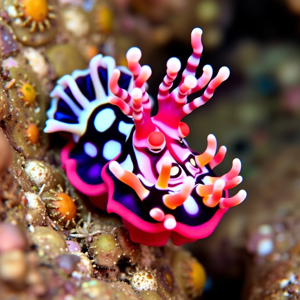 Vibrant Nudibranchs in Exquisite Detail