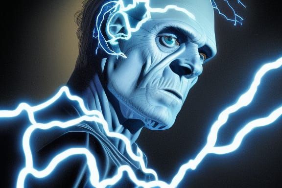 Frankenstein's Monster in Electric Victorian Lab