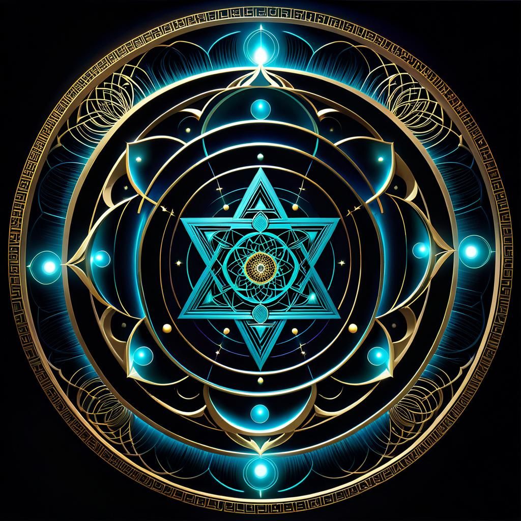 Sacred Geometry Ancient Shrine in Perfect Circle