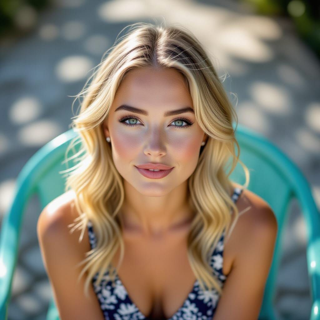 Close-Up Portrait of a Young Woman Outdoors