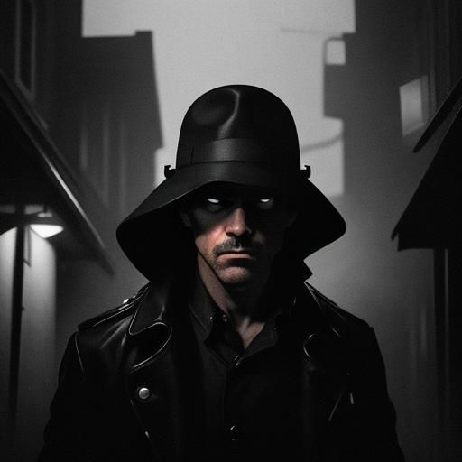 Film Noir Detective Friday in Rainy Alley