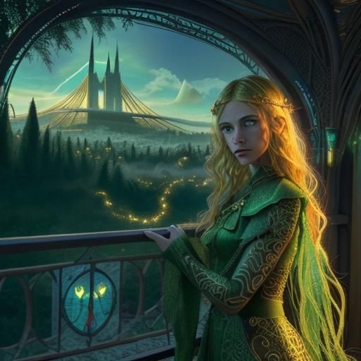 Colorful Zentangle Design in Golden Hour Light