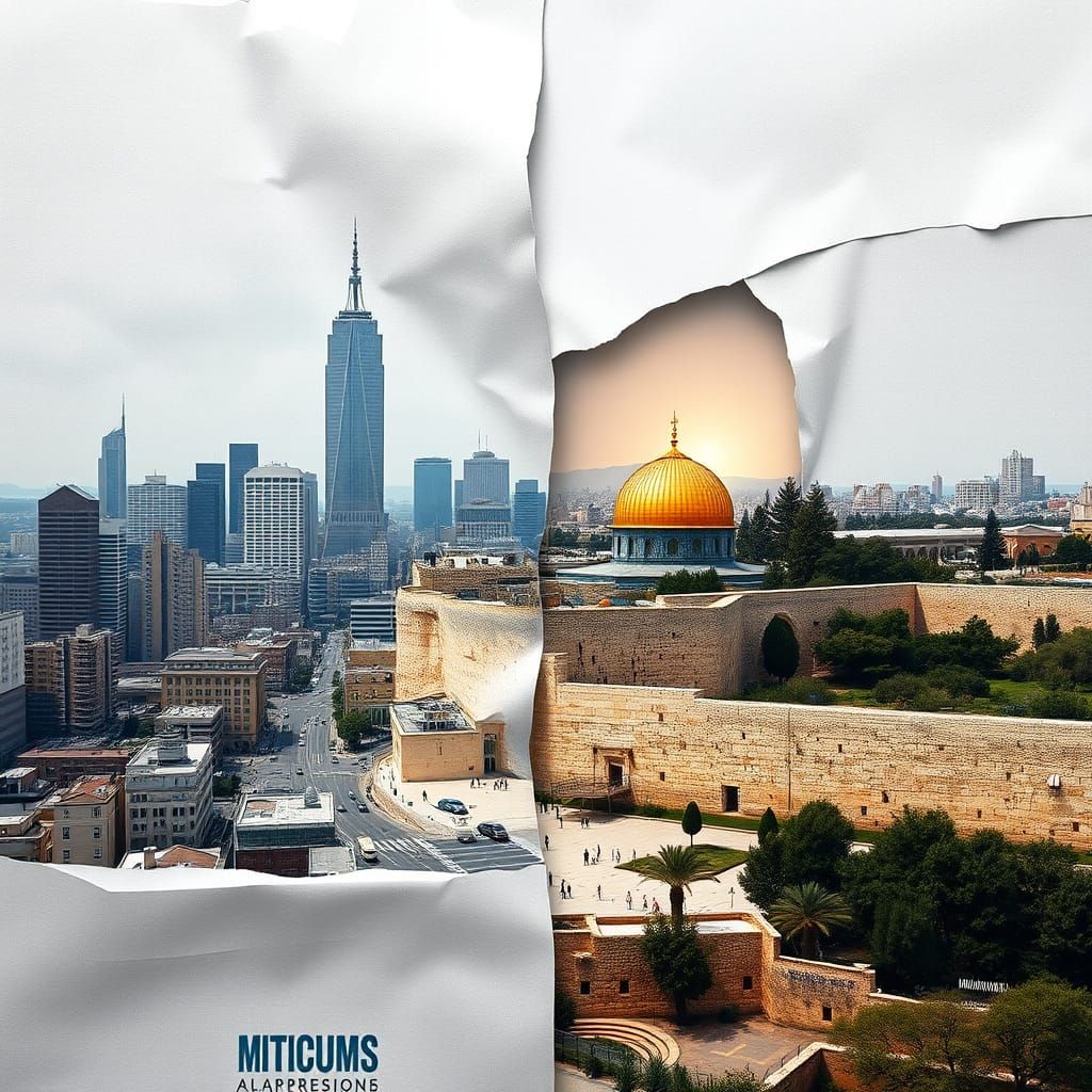 Seamless Doorway Between Manhattan and Jerusalem