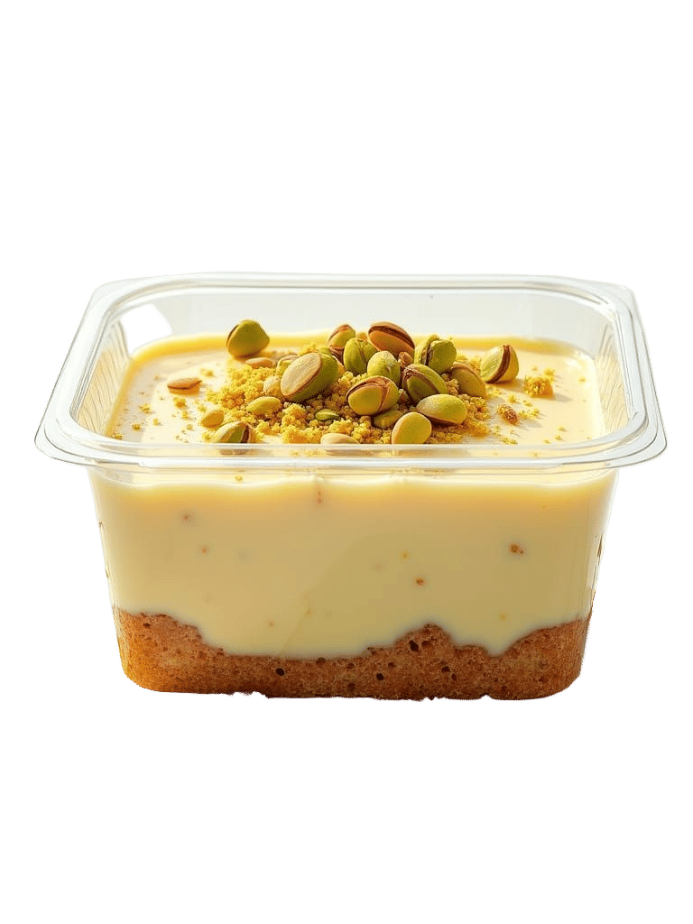 Arabian Dessert with Pistachios and Cream